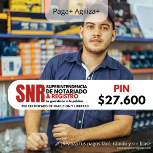PIN Certificado de Tradición y Libertad – SNR Compra rápida y segura