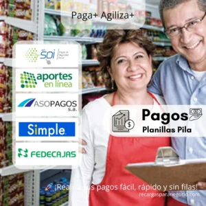 Pagos de Planillas Pila – SOI, Aportes en Línea, Asopagos, Simple y Fedecajas