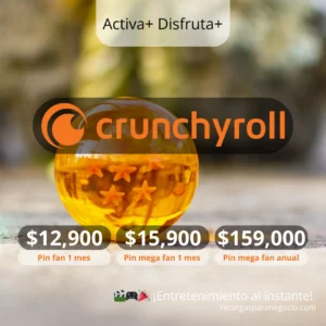 Pines Crunchyroll Mega Fan y Fan desde $12.900